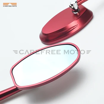 

CNC Aluminum Oval Motorcycle Rearview Side Mirror Case for YAMAHA FZ1 FZ6 XJ6 MT07 MT09 KAWASAKI HONDA SUZUKI KTM DUCATI