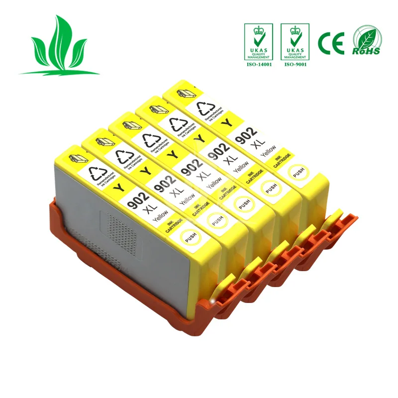 

5Y PCS 902XL Compatible Ink Cartridge Replacement for HP 902XL hp902 hp 902 Officejet 6954 6960 6962 PRINTER