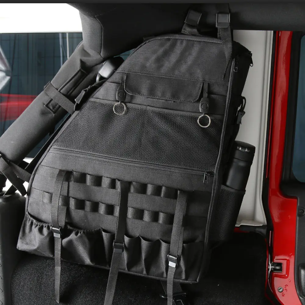 Bbq @ Fuka Car Lato Sinistro Anti-Roll Bar Tactical Storage Bag Organizzatori Kit Di Attrezzi Supporto Per Disordine Per Jeep Wrangler 2007-2017 4 Por