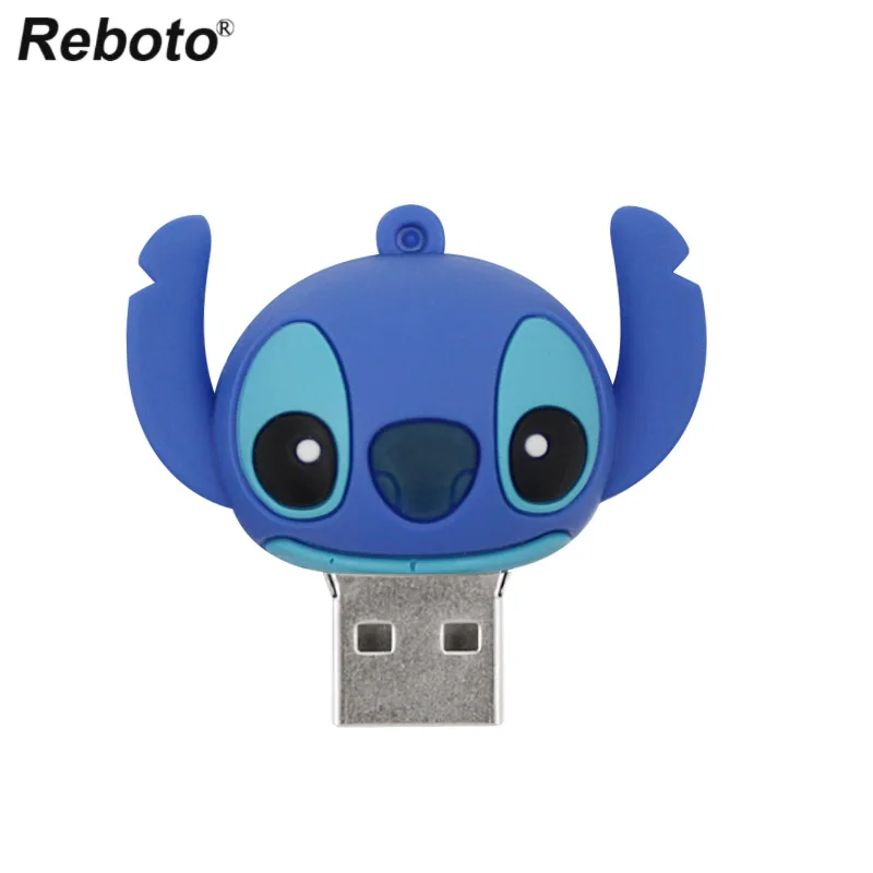 Милый мультяшный USB флеш-накопитель Lilo& Stitch Memory USB Stick 4GB 8GB Blue Stitch thumb Pendrive 16GB 32GB флеш-накопитель U диск в подарок