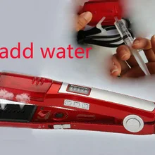 Паровые выпрямители Плойка для профессиональной завивки с светодиодный дисплей выпрямитель для волос