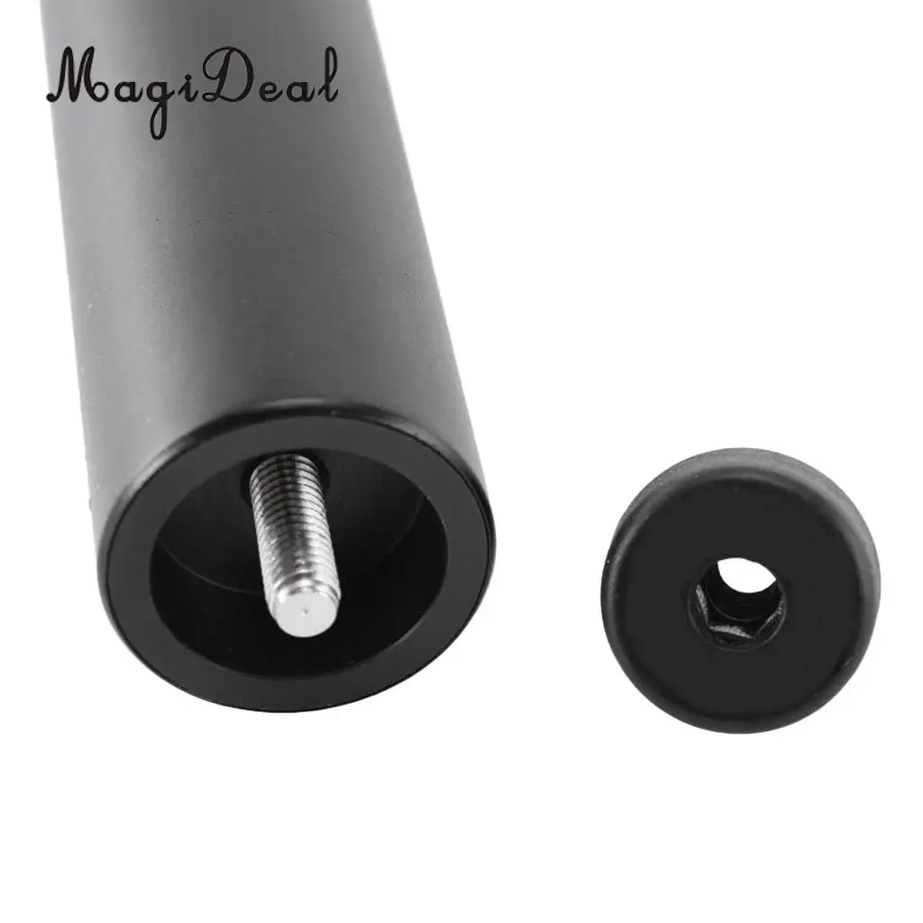 2pcs/Set  Aluminum Pool Cue Extension Extender Adapter For Mezz and American Billiards Cues Sticks Black