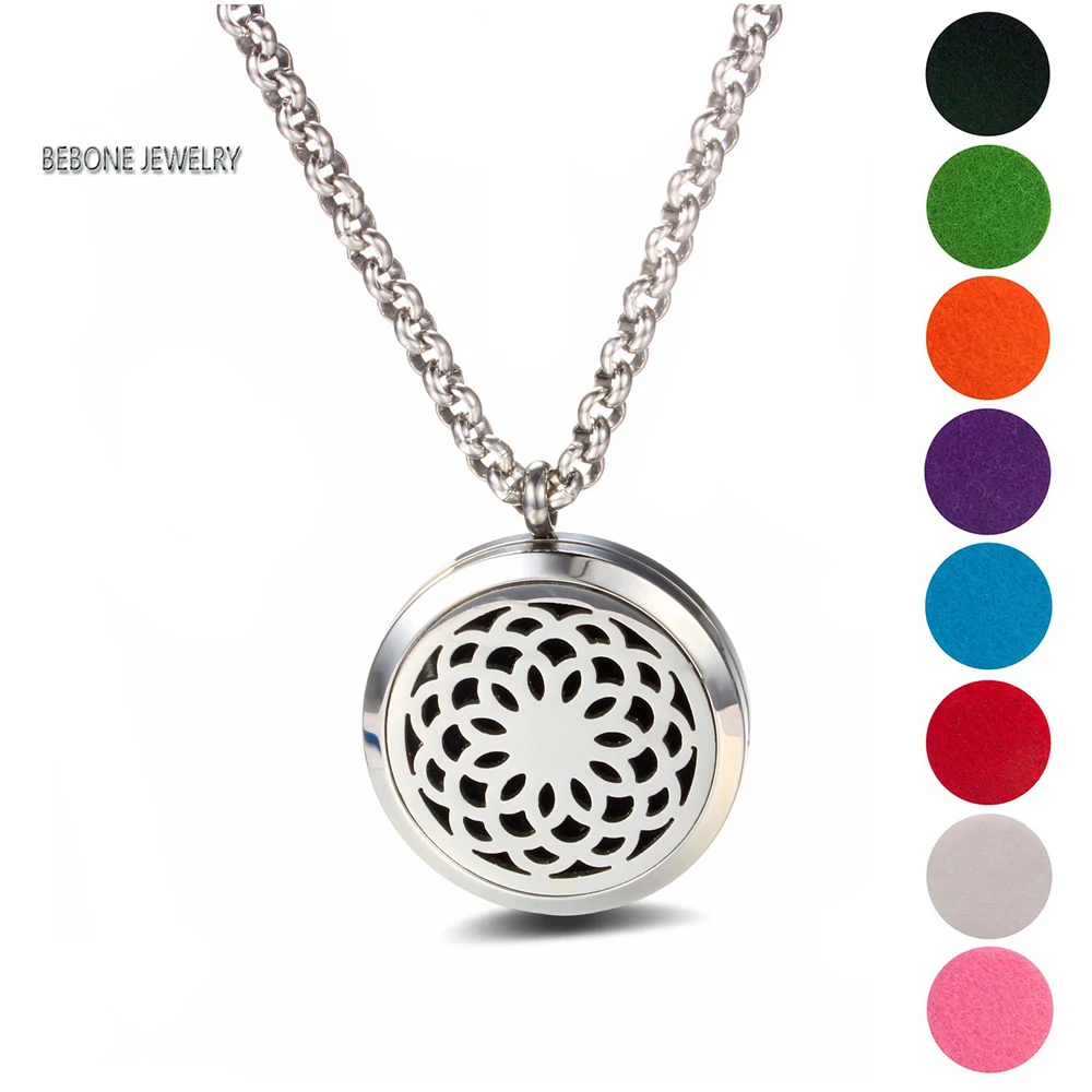 The new fashion jewelry stainless steel necklace pendant essential oil