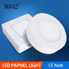 Квадратный 6 Вт 12 Вт светодиодный панели светодиодный потолочный светильник светодиодный панельный светильник