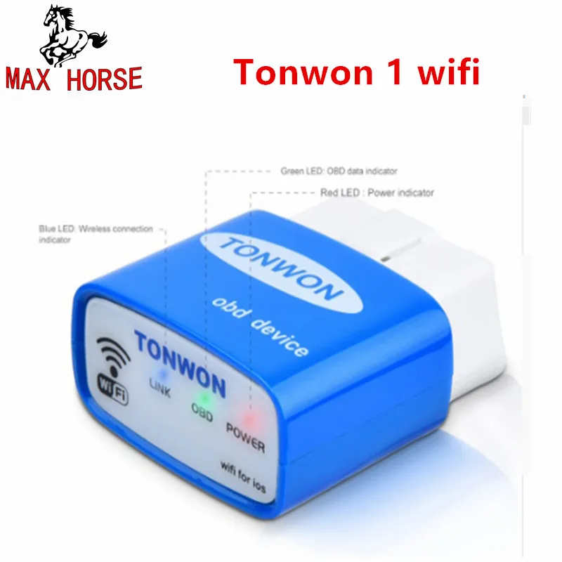 

Better than ELM327 Bluetooth 1.5 2.1 TONWON Car OBD2 WiFi Scanner OBDii OBD2 Code Reader Scanner for iOS and Android Devices