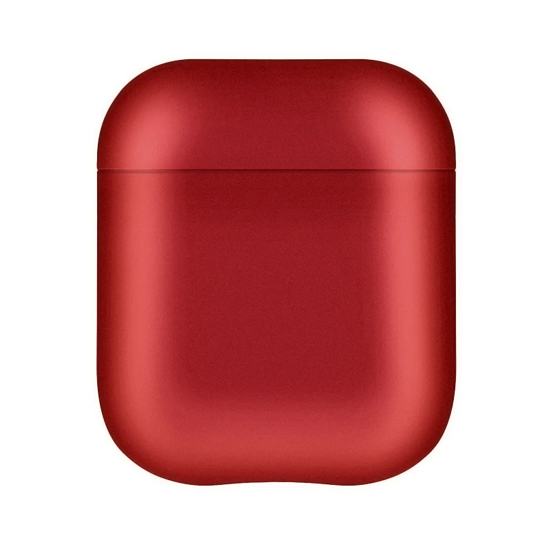 

New High quality Solid color metal hard shell Cover For Apple Airpods1/2 Bluetooth Earphone Cover Case Protective Bag Gifts
