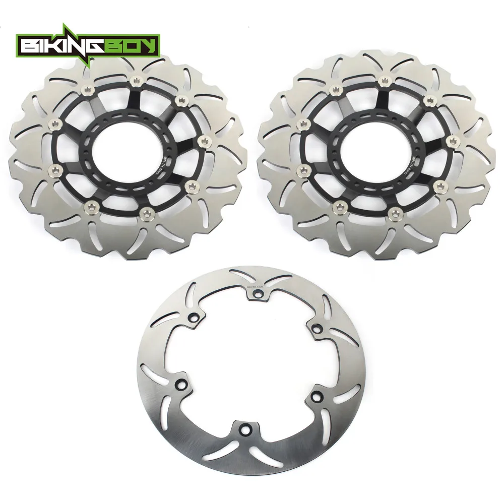 

BIKINGBOY Front Rear Brake Discs Rotors Disks for Honda ST 1300 A Pan European 02-13 12 11 10 09 08 07 ST1300 P ABS / PA 02-15