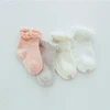 Baby Girls lace Short anti-slip Socks Cotton Newborn infant Princess Ruffle kid mesh toddler white Sock child Clothing Accessory 2