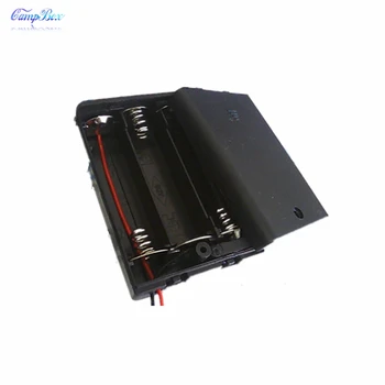 

10Pcs 3xAA Battery Case Holder Socket Wire Junction Boxes With Wires, Switch&Cover