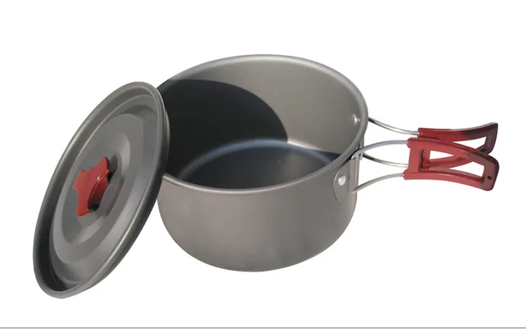 Pote de Alta Liga de Alumínio Equipamentos de Piquenique ao ar Livre Único Qualidade Oxidação Antiaderente Campo Acampamento Caldeirão Panelas 9 qualidade liga de alumínio oxidação antiaderente campo
