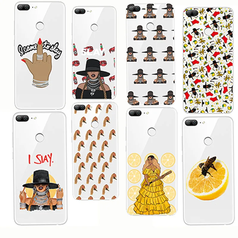 

Beyonce Lemonade Lipstick Orange Hold Up Formation I SLAY soft silisone phone Cases Cover for huawei honor 10 lite honor 8 9