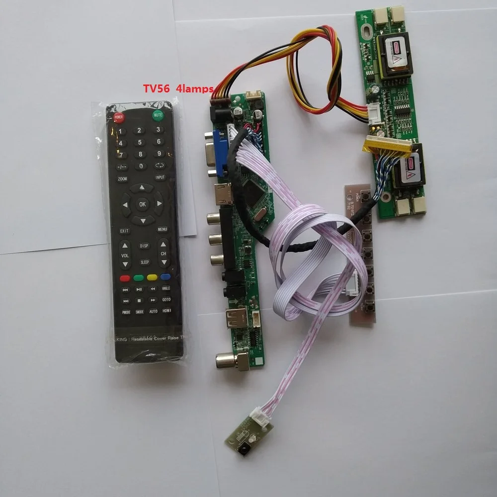 

for M216H1-L01 1920X1080 21.6" kit LCD Controller Board Resolution 30pin AV TV card Interface USB Digital Signal 4 lamps