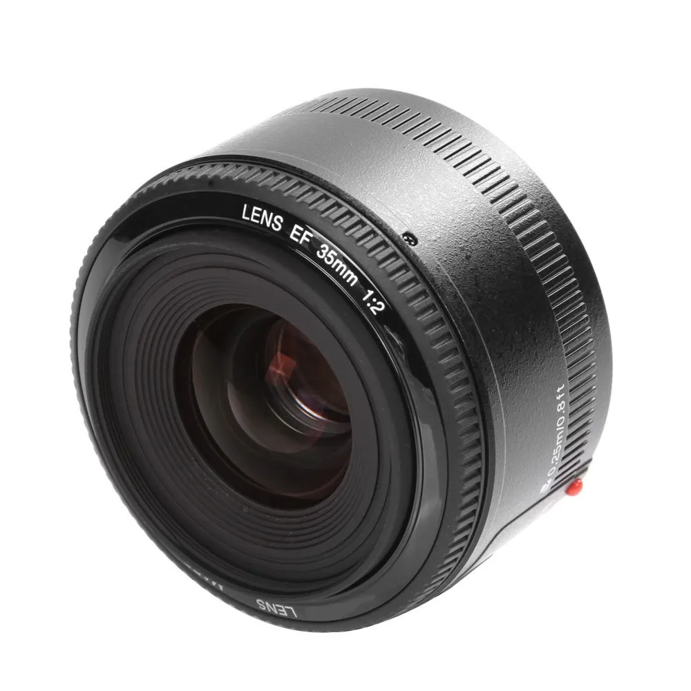 Объектив YongNuo EF 35 мм YN-35mm YN35mm F2 широкоугольный объектив с большой апертурой фиксированный объектив с автофокусом для цифровых зеркальных камер Canon EOS