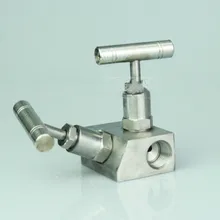 Высокого давления из нержавеющей стали 2 способ инструмент для женщин коллекторный клапан DN5 многоходовой коллекторный клапан с дренажным клапаном