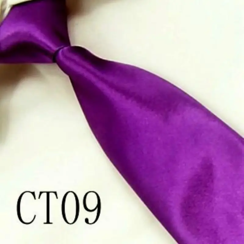 Детские галстуки 21 Цвета, детские галстуки для мальчиков и девочек, Свадебные однотонные Галстуки, эластичный регулируемый галстук для свадьбы, дня рождения, CT - Цвет: CT09