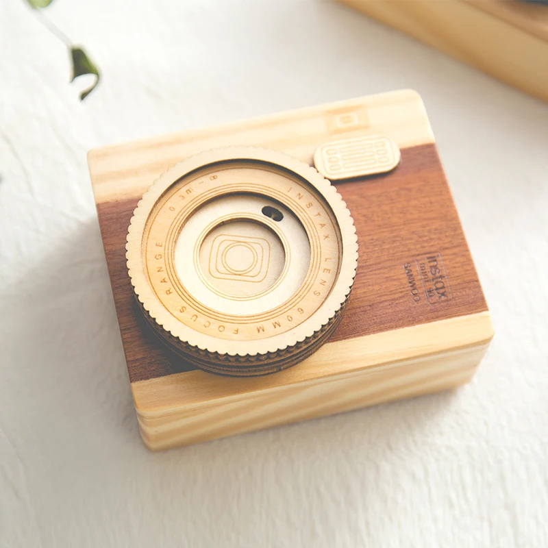 Креативный винтажный держатель для ручки в форме камеры офисный деревянный многофункциональный органайзер для карандашей Настольный ящик для хранения украшений в подарок