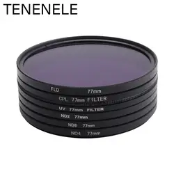 TENENELE 49 52 55 58 62 67 72 77 82 мм ND2/ND4/ND8/FLD/CPL /УФ-защиты Камера установить фильтры для sony Nikon Canon Pentax фильтр объектива