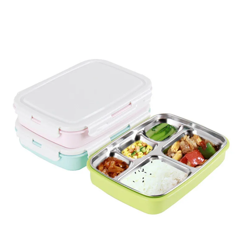 2018 New Bento Box Lunch Stainless Steel One Layer School Lunch