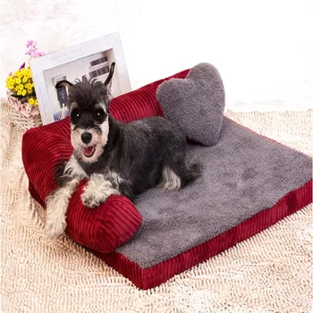 

Sofa Backrest Dog Beds For Large Dogs With Pillow Dog House Waterproof Chihuahua Small Medium Dogs Washable Bull Terrier Pet Bed