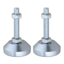 2 шт. 50 мм(диаметр) M10x50mm нити Углеродные Сталь фиксированный регулируемые ножки для сварочного аппарата: мебельные ножки Pad Максимальная нагрузка 1.5Ton