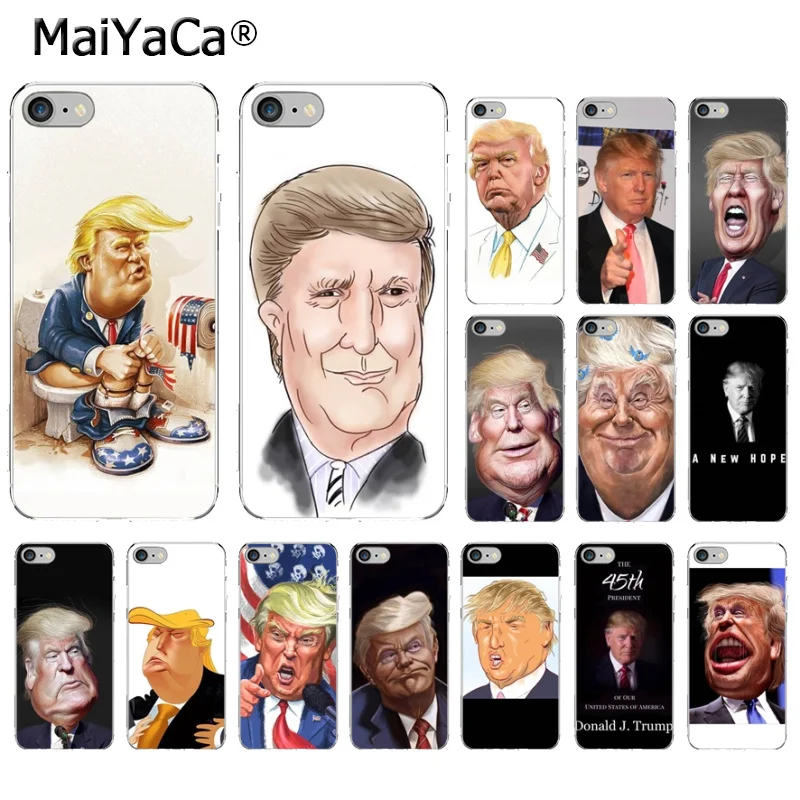 

MaiYaCa Donald John Trump Ultrathin Novelty Fundas Phone Case Cover for Apple iPhone 5 5S SE 6 6S 7 8 Plus X XS MAX XR Cover