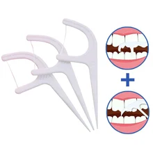50 шт./лот ABS, гигиена полости рта зубные палочки Стоматологическая Вода Floss устные зубочистка зубочистки с Портативный случае