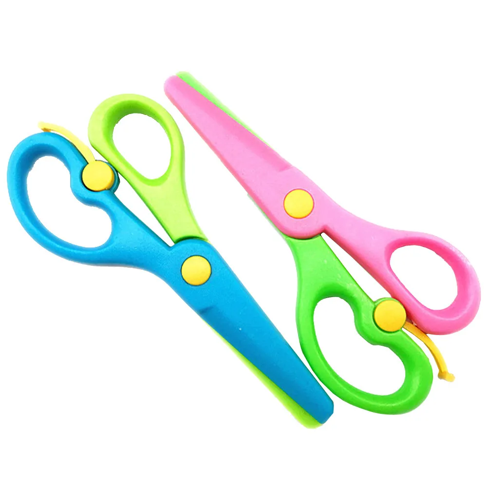 Детские Качественные безопасные ножницы для резки бумаги, пластиковые ножницы, детские игрушки ручной работы, игрушки для детей, jouet fille