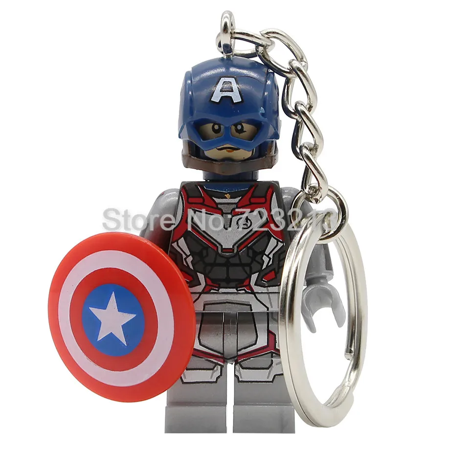 Avengers Endgame Super Hero Figure Keychain Iron Man Ant-Man Hawkeye Rocket Raccoon Thor Nebula Building Blocks Brick Toys