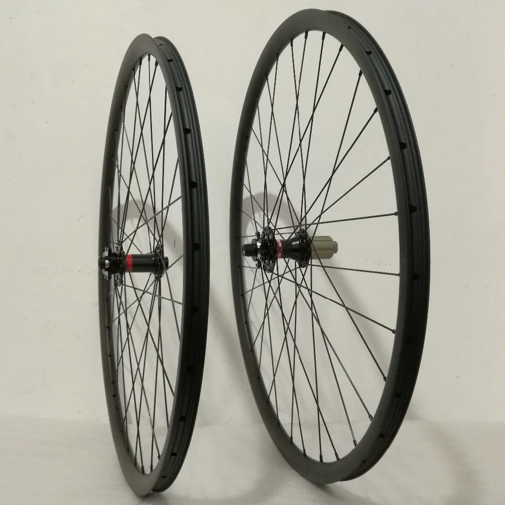 Best 27MM*23MM XC/AM 29er 650B 26er carbon wheelset clincher tubeless Compatible mountain carbon mtb wheels soloteam carbon wheel 5