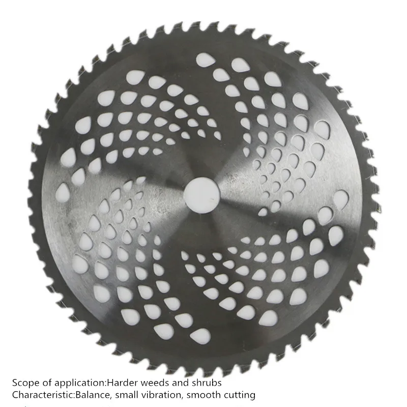 Прочный 40/60 зубцов марганцевой стали сплава Замена газонокосилки лезвие Циркулярный резак для травы Щетка пилы для резки травы дерева - Цвет: 60 teeth