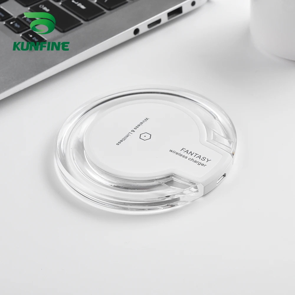 KUNFINE 10W Qi Wireless Charger for iPhone X8 Visible Fast Wireless Charging pad for Samsung S9S9 (5)