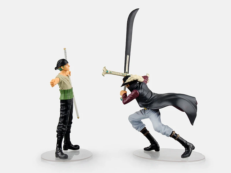 Huong Anime Einem Stuck 2 Teile Satz Roronoa Zoro Mihawk Falkenauge Onepiece Neue Welt Pvc Action Figure Spielzeug Brinquedos Sammlung Modell Anime One Piece Roronoa Zorodracule Mihawk Aliexpress
