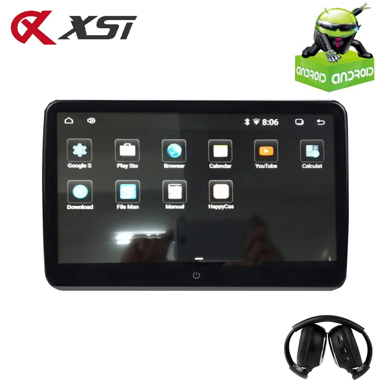 Автомобильный подголовник XST, 10,6 дюйма, Android 6,0, 1920*1080 HD 1080P, видео, IPS, сенсорный экран, 3G, Wi-Fi, USB/SD/HDMI/IR/FM/Bluetooth Автомобильный подголовник XST, 10,6 дюйма, Android 6,0, 1920*1080 HD 1080P, видео, IPS, сенсорный экран, 3G, Wi-Fi, USB/SD/HDMI/IR/FM/Bluetooth