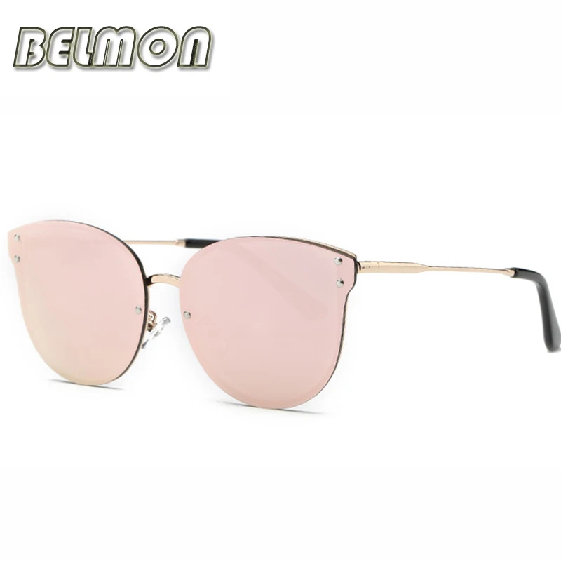 Модные солнцезащитные очки Для женщин Брендовая Дизайнерская обувь солнцезащитные очки для дам из розового золота очки UV400 стеклами Женский Óculos RS075