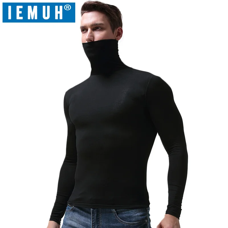 

IEMUH Long Johns Top Winter Thermal Underwear Tops Men Quick Dry Anti-microbial Stretch Men's Thermo Underwear Male Warm Fitness