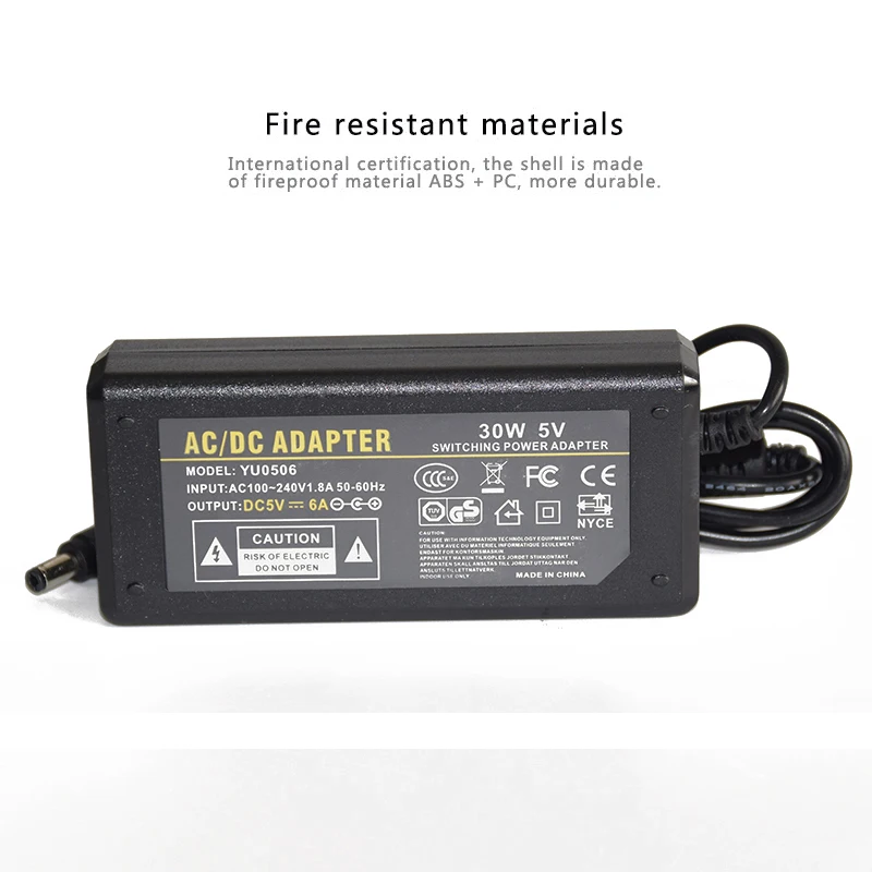 Jcpower AC110V 220 В DC 5 В 2A 3A 6A 8A 10A 10 Вт 15 Вт 30 Вт 40 Вт 50 Вт светодиодный адаптер питания для Светодиодные ленты DC5V светодиодный трансформатор