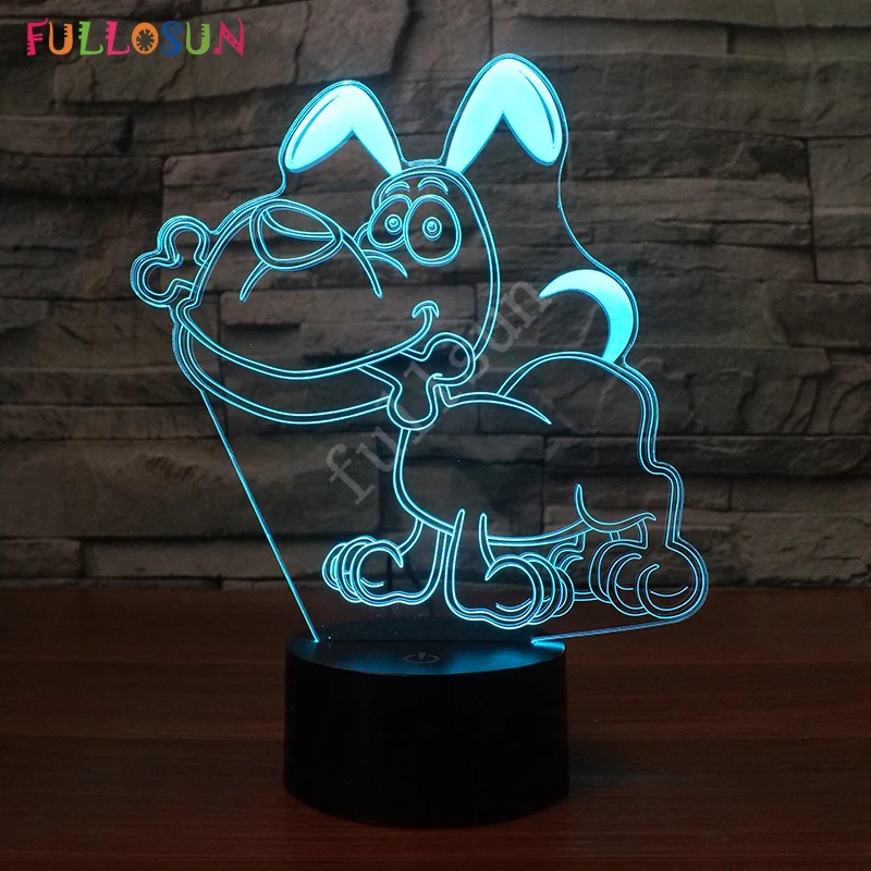 

Cutely Dog 3D Table Lamp LED Colorful Nightlight Bedroom Decoration Sleep Light Baby Kids Birthday Holiday Gift