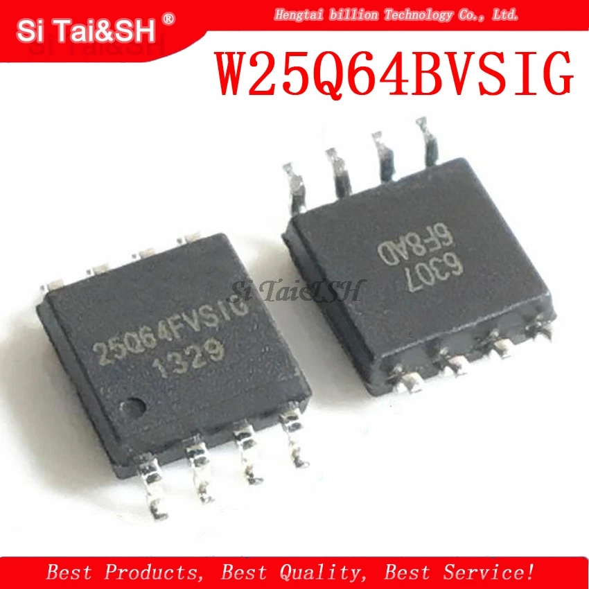 10 шт. 25Q64BVSIG 25Q64BVSSIG W25Q64BVSIG 25Q64 BVSIG sop-8 чип для ноутбука новый оригинальный |
