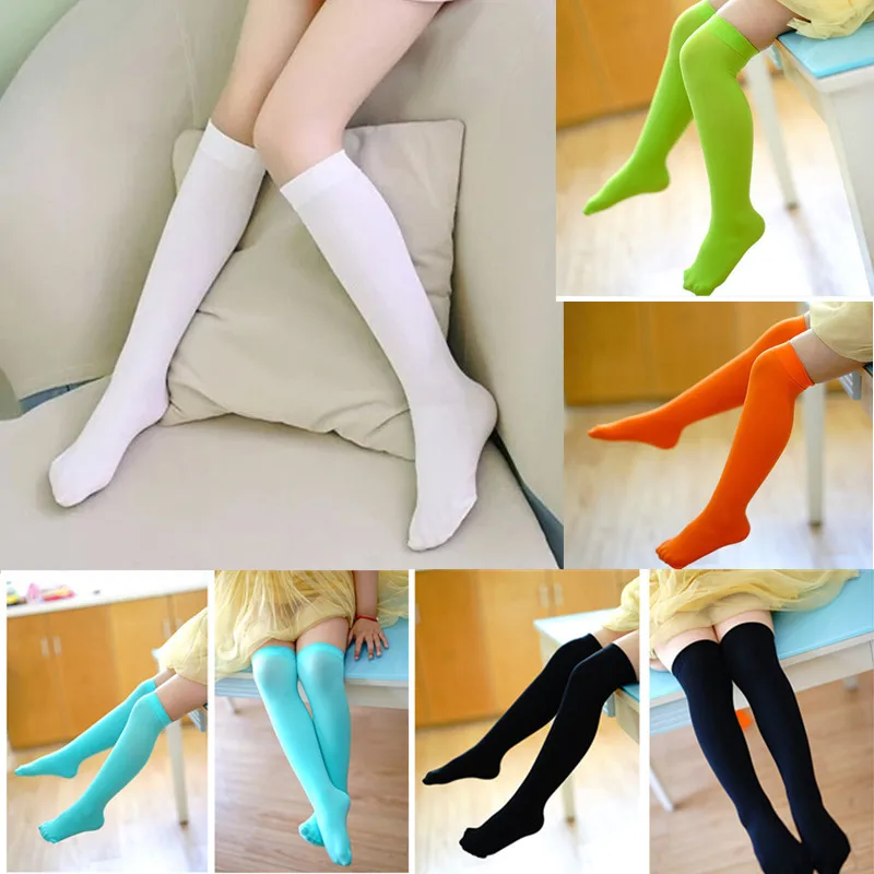 

2019 Girls Socks Knee High Bows Cute Baby Kids Socks Long Tube Sock Children Leg Warmer Girl Booties Sweet Socks