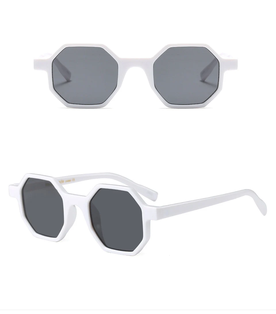 Дэйв Ретро Восьмиугольные солнцезащитные очки Для женщин фирменный дизайн Винтаж полигон солнцезащитные очки чёрный; коричневый красный