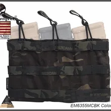 Нерегулярный Тактический модульный тройной Открытый Топ подсумок для журналов страйкбол военный Пейнтбол MAG Чехлы мультикам черный EM6355MCBK