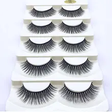 Новая партия из 5 пар Толстые Накладные ресницы черные длинные 3d ресницы серо-коричневого цвета для наращивания ресниц Профессиональные ресницы серо-коричневого цвета для макияжа щеточка для ресниц HR15
