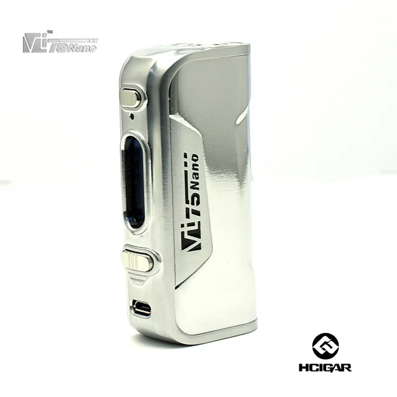 

Original HCigar VT75 NANO mod 75w vape box mods Evolv DNA chips from USA one 18650 battery e-cigarettes mini vape mod