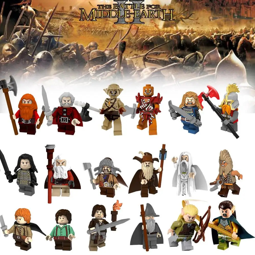 Legoings technic playmobil original lord of the rings mini disneyess princess brick figures Building Blocks toys for children