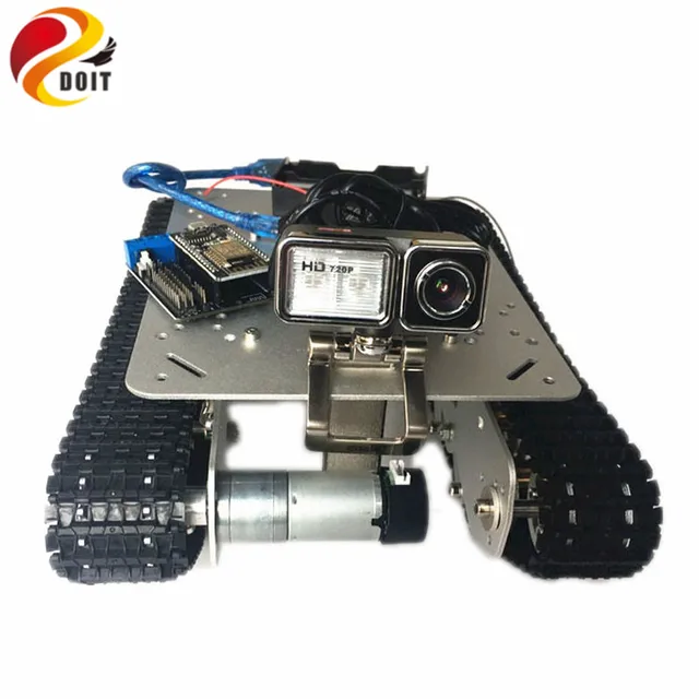 Special Offers RC WiFi Robot Shock Absorber Tank Car Chassis Controlled By Android/IOS Phone Based On Nodemcu ESP8266 Development Board TS100 Special Offers RC WiFi Robot Shock Absorber Tank Car Chassis Controlled By Android/IOS Phone Based On Nodemcu ESP8266 Development Board TS100