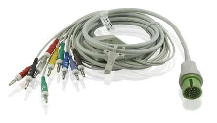 

Compatible New Spacelabs 90496 ultraview module AHA 10K resistense banaan4.0 with CE&ISO13485,17pin EKG patient monitor cable