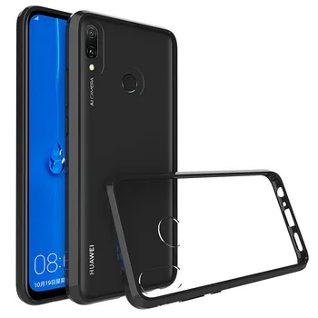 

30pcs/lot For Huawei Y9 2019 Enjoy 9 Plus TPU+PC Anti-Knock Cover Crystal Clear Acrylic Hard Case For Huawei P9 P10 lite