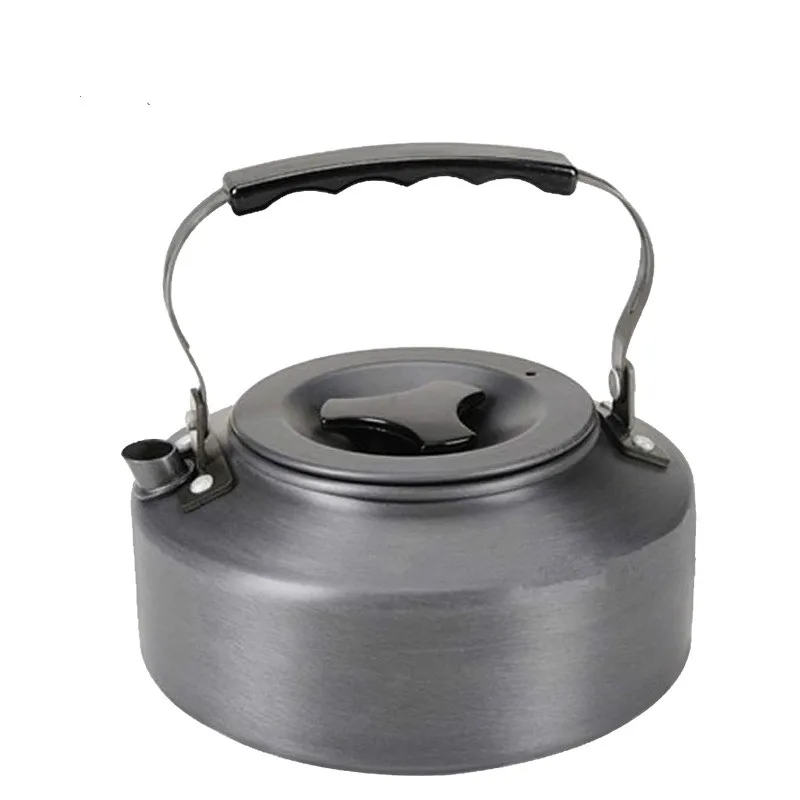 

Hard Super thick outdoor kettle camping pot portable tea coffee maker 1.1L kitchen hot wayer water metal boil travel