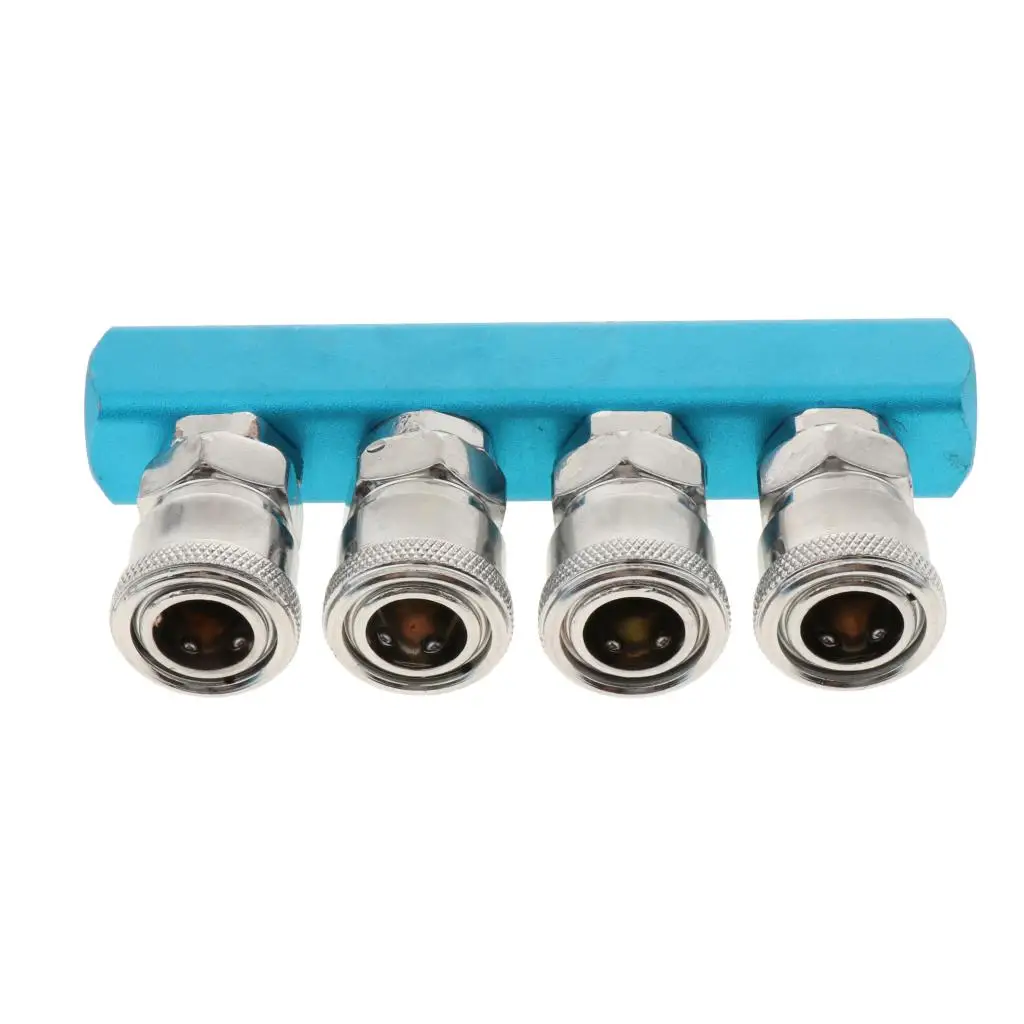 Pneumatic C-type Quick Connector Metal Air Compressor Connector Multi Hose Coupler Quick Fittings Air Compressor Tool SML