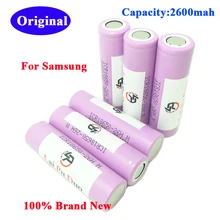 6 шт./лот для samsung 18650 ICR18650-26HM 2600 мА/ч, литий-ионный аккумулятор 3,7 v ICR18650 26F Батарея Перезаряжаемые Li-Ion Батарея